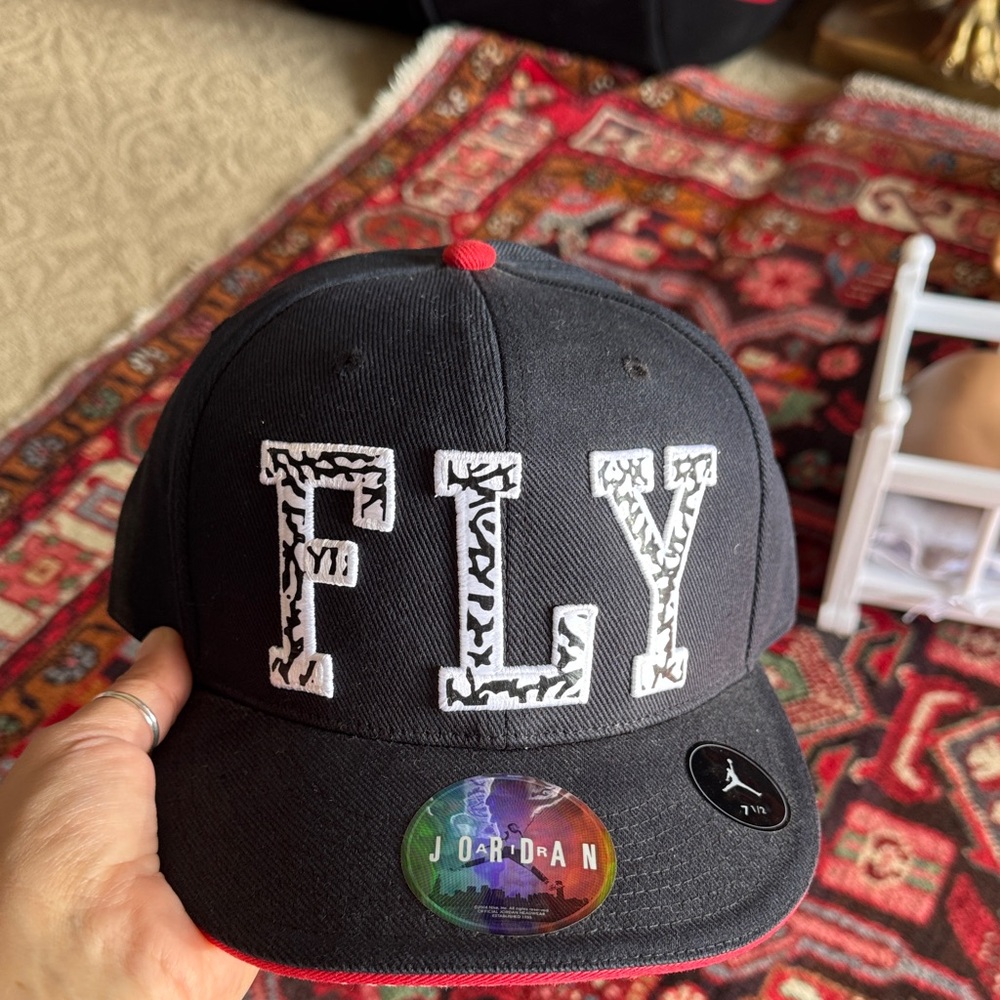 Jordan Black and Red FLY Cap